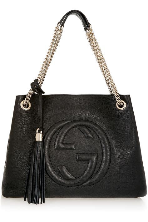 gucci soho mini shoulder strap bag black|farfetch Gucci shoulder bags.